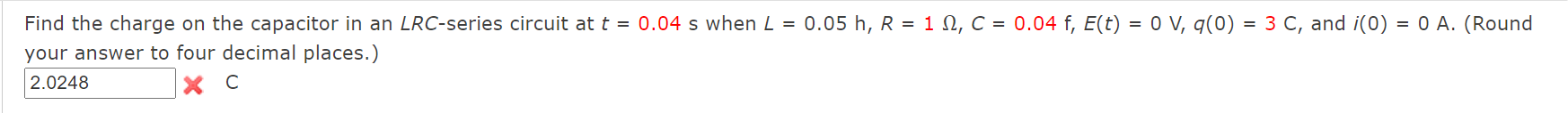 Please help! Thank you! Find the charge on the
