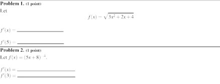 Problem 1. (1 paint Let Problem 2. (1 paint Let