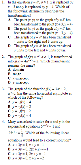 1. In the equation y = b', 6  style=
