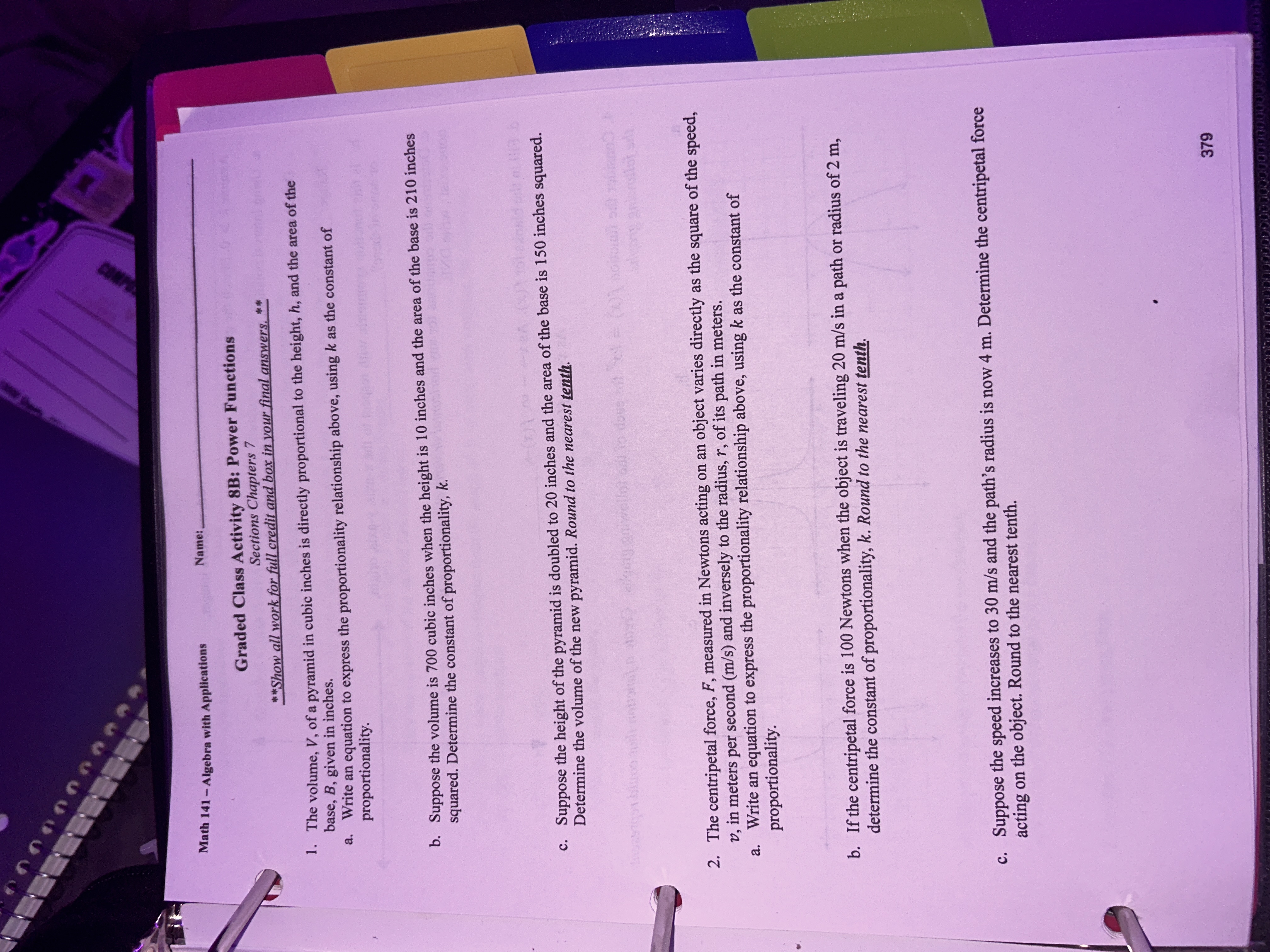 Pls help Math 141 - Algebra with Applications