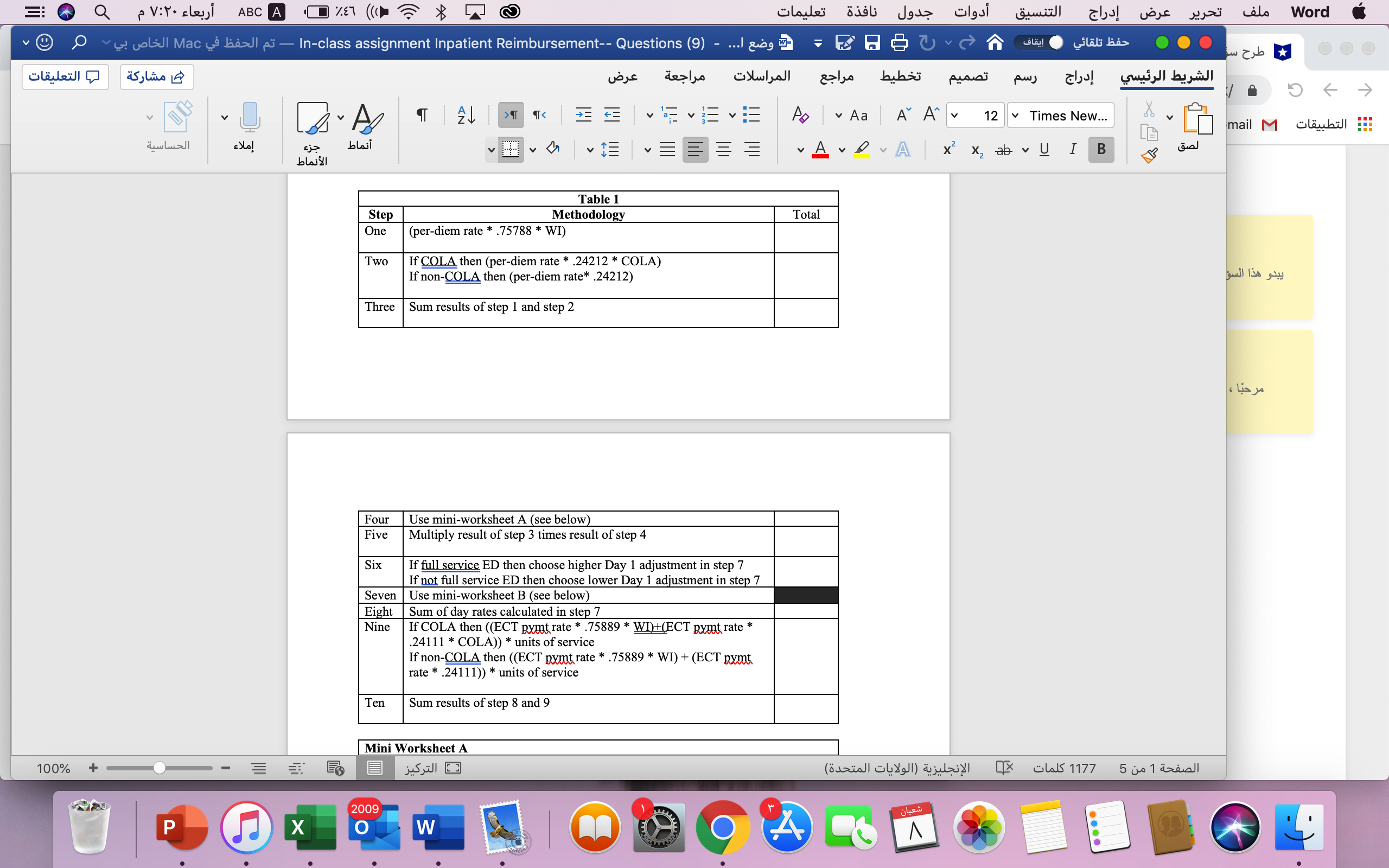 Please help me with this task ABC A % 2 87 Word O