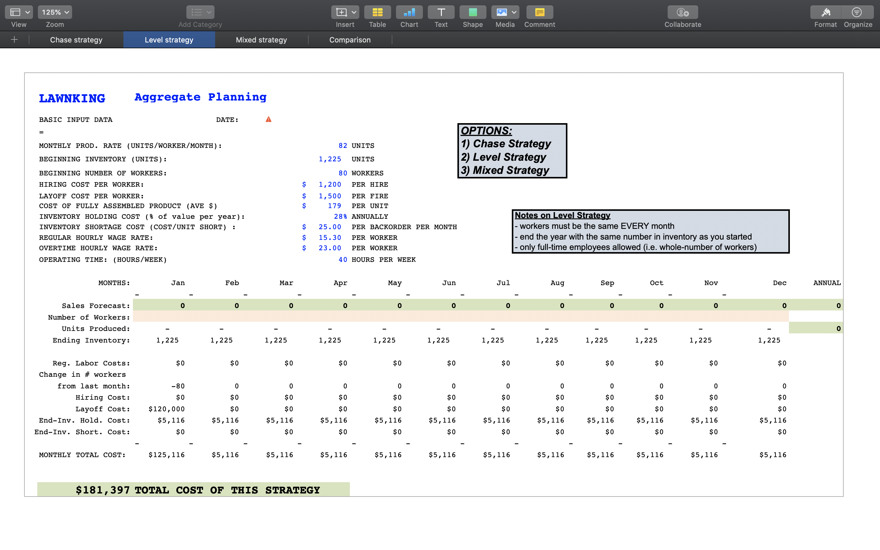 125% T Format Organize Zoom Table Chart Shape