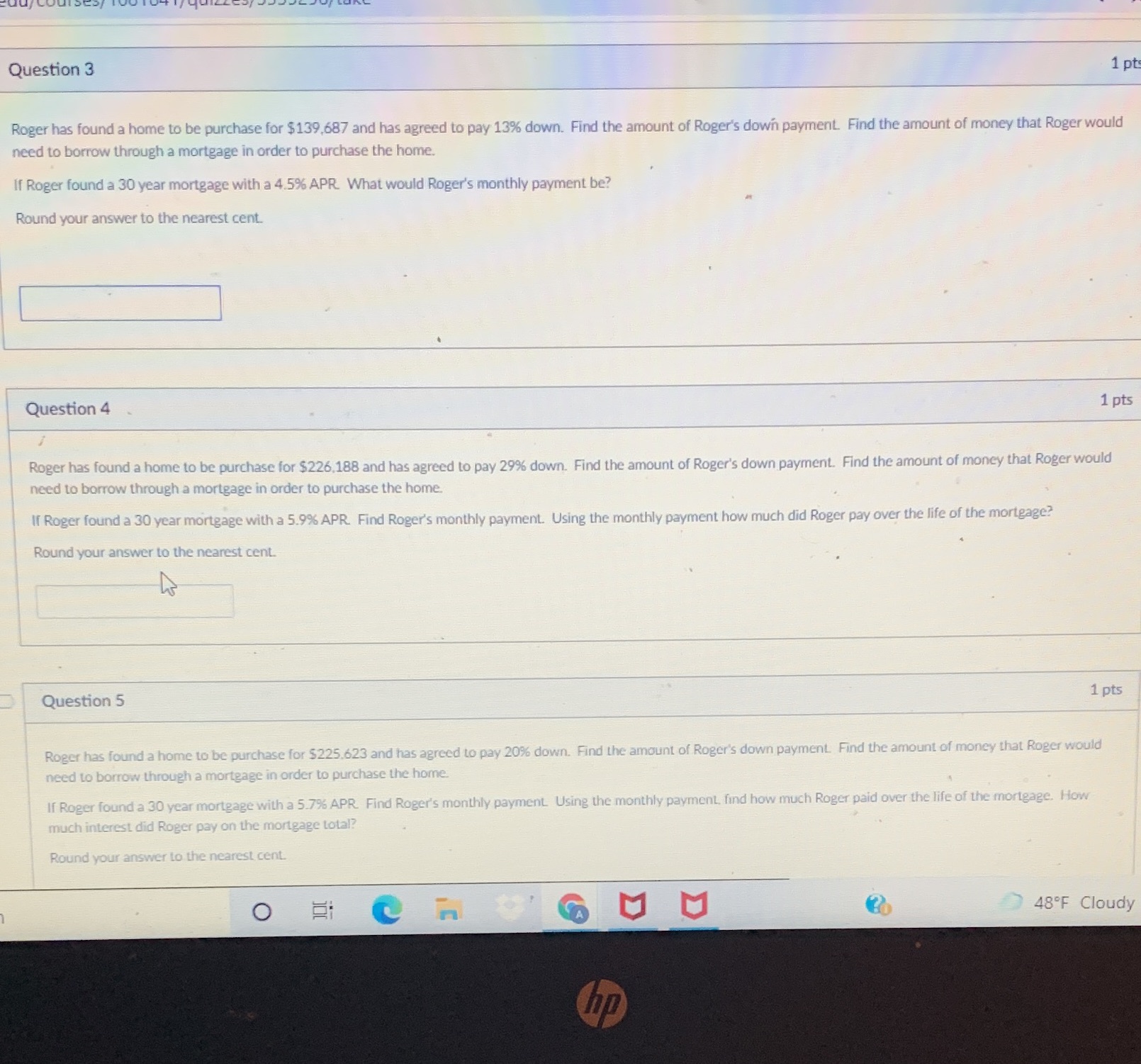 I NEED HELP PLEASEEEE HURRY !! Question 3 1 pt