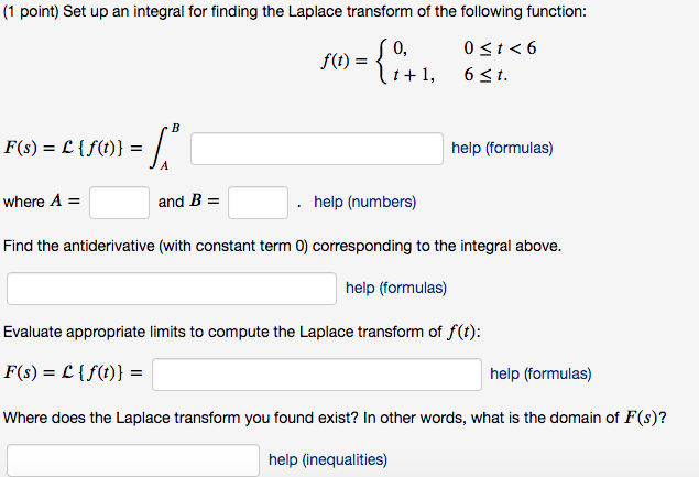 i am confused (1 point) Set up an integral for