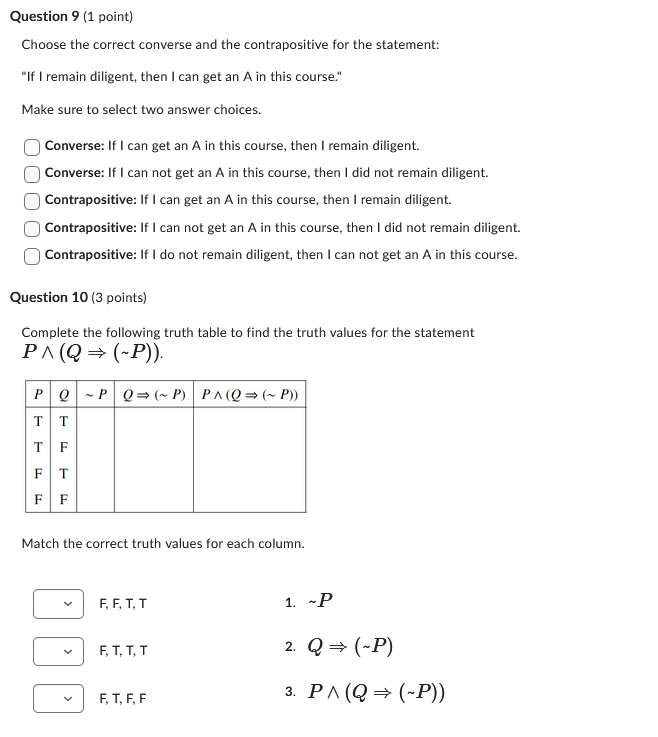 Question 9' l1 pointl Choose the correct