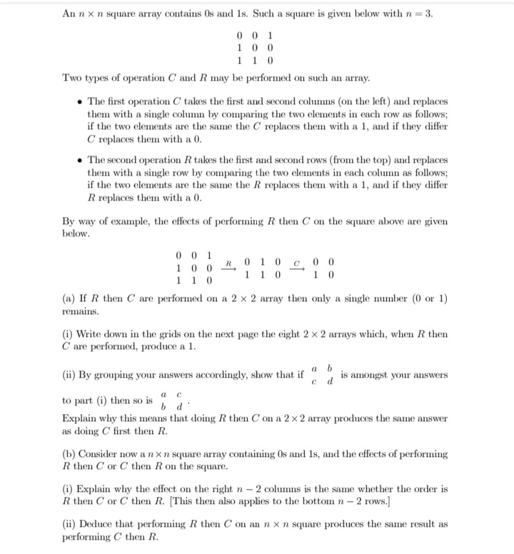 am stuck please I need help (i) Alice, Bob,