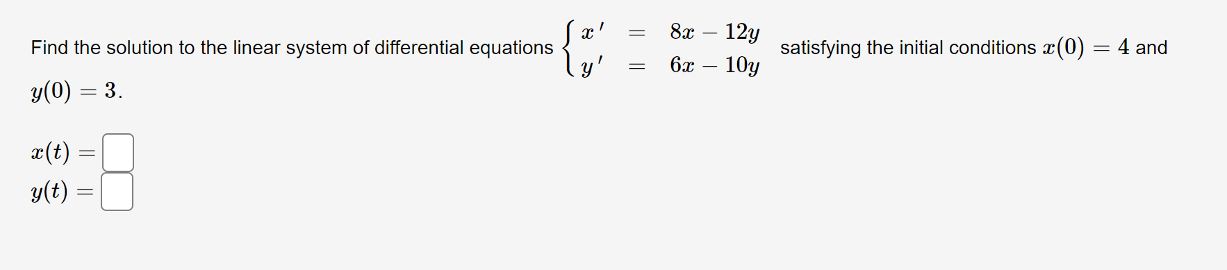 x(0)=4 and y(0)=3 . . . . . . m' = Sat12y . . ..