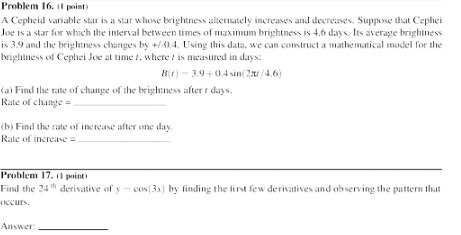Problem 16. (I point) A Cepheld variable star is