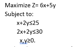 Solve by graphical method. \f