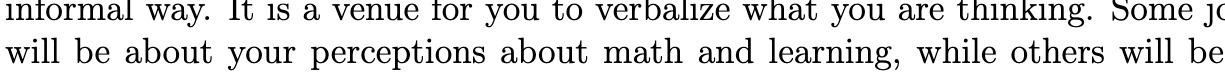 informal way. It is a venue for you to verbalize
