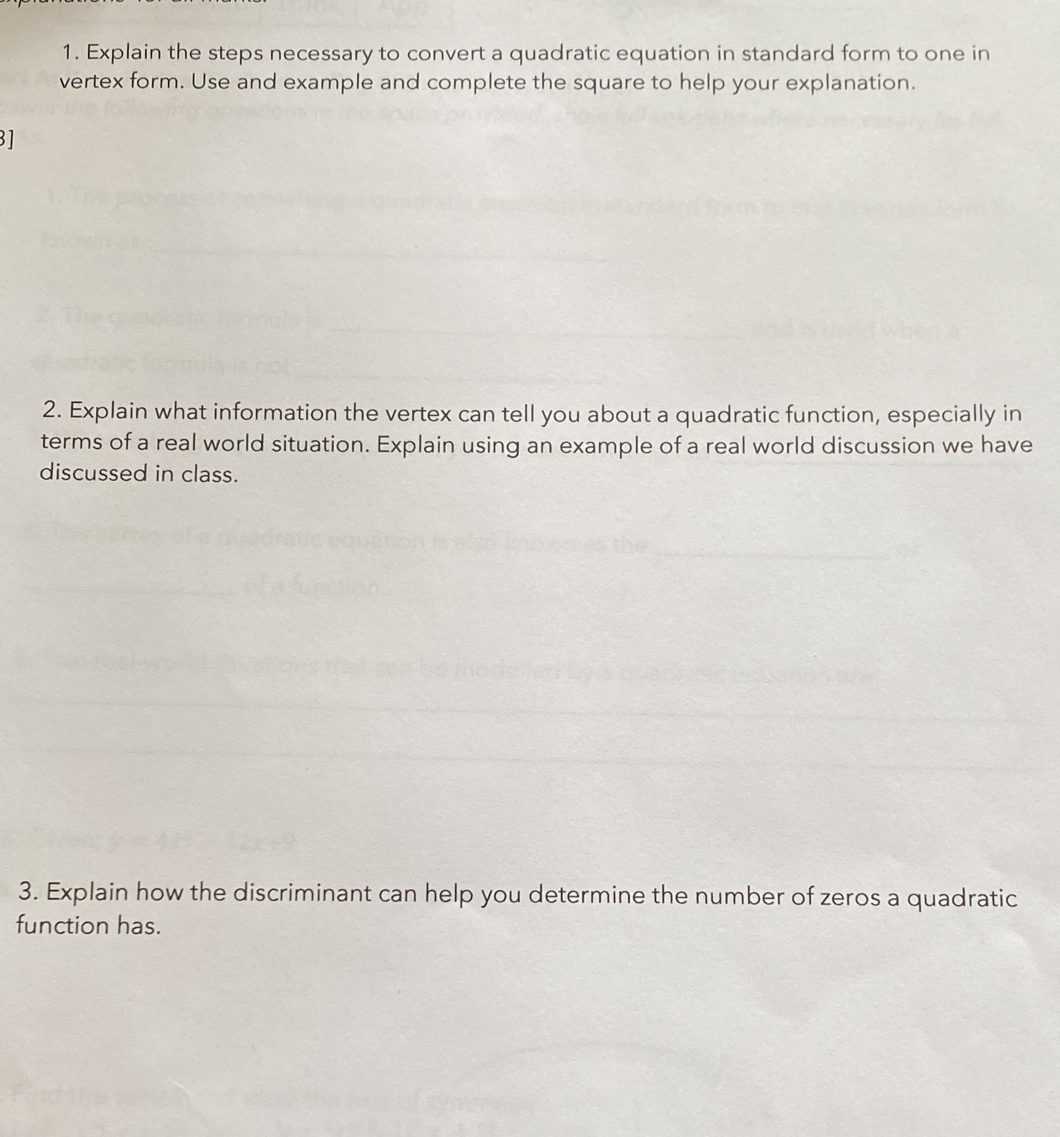 1. Explain the steps necessary to convert a