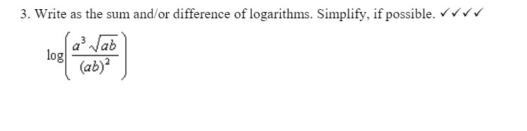 3. Write as the sum and/or difference of
