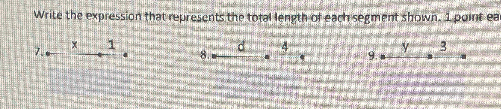Write the expression that represents the total