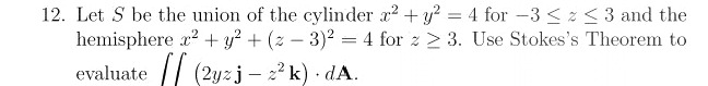 Vector calculus practice problems; \f13. Let C be