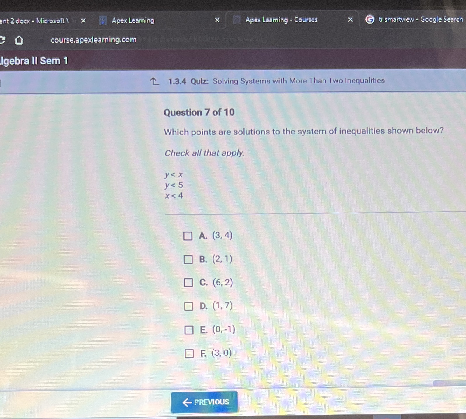 ent 2.docx - Microsoft \\ x Apex Learning Apex