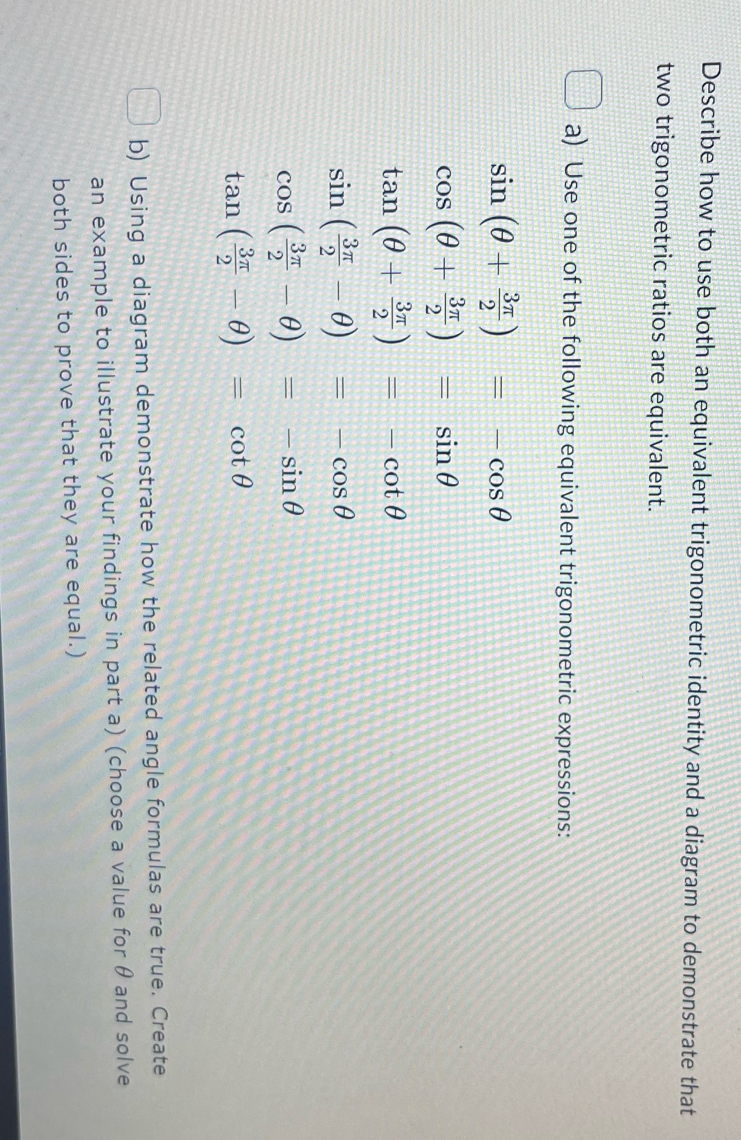 Describe how to use both an equivalent