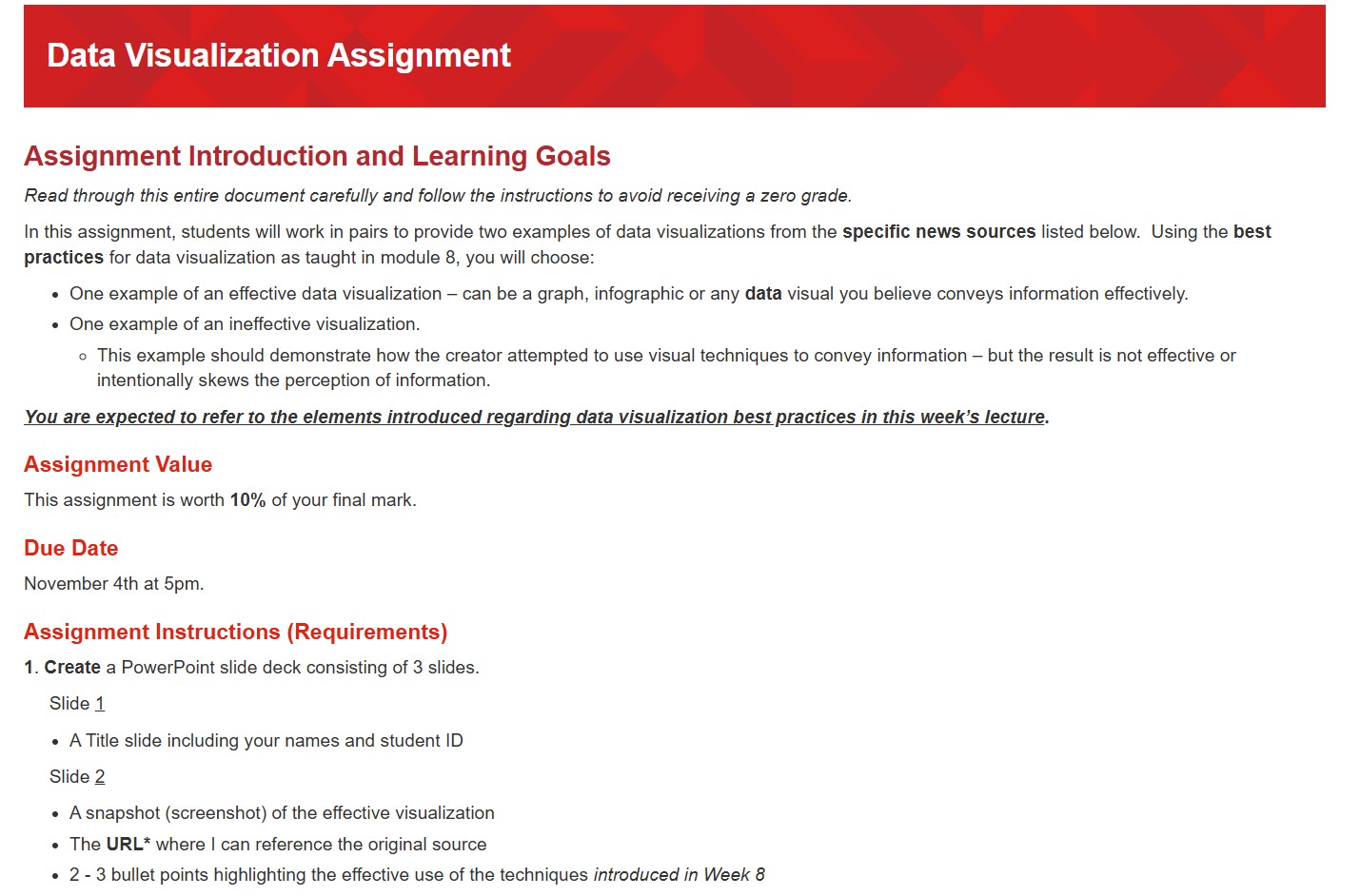 Data Visualization Assignment Assignment