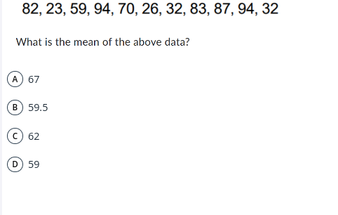 82, 23, 59, 94, 70, 26, 32, 83, 87, 94, 32 What