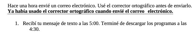 Hace una hora envie un correo electronico. Use el