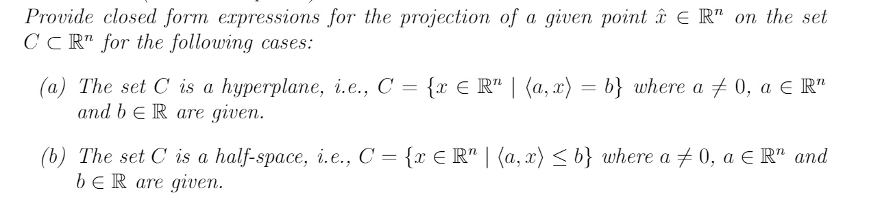 Provide closed form expressions: Provide closed