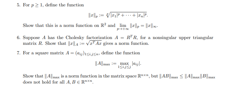 5. For p 2 1, define the function IIlp := VIP+..