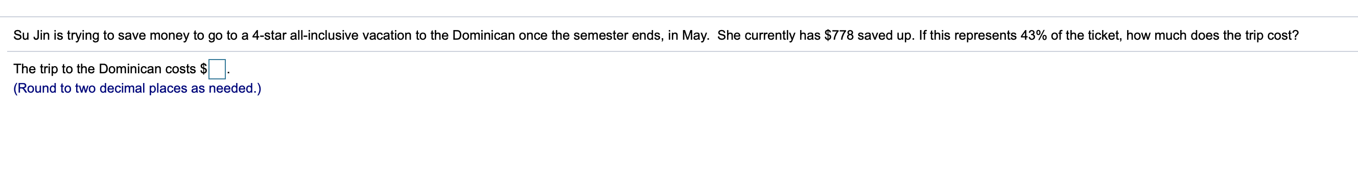 answer the following What percentage more than