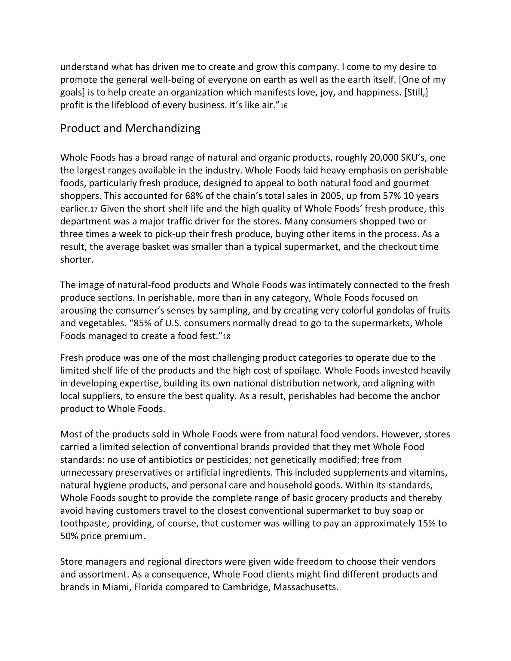 Competitive Analysis Competitive advantages can