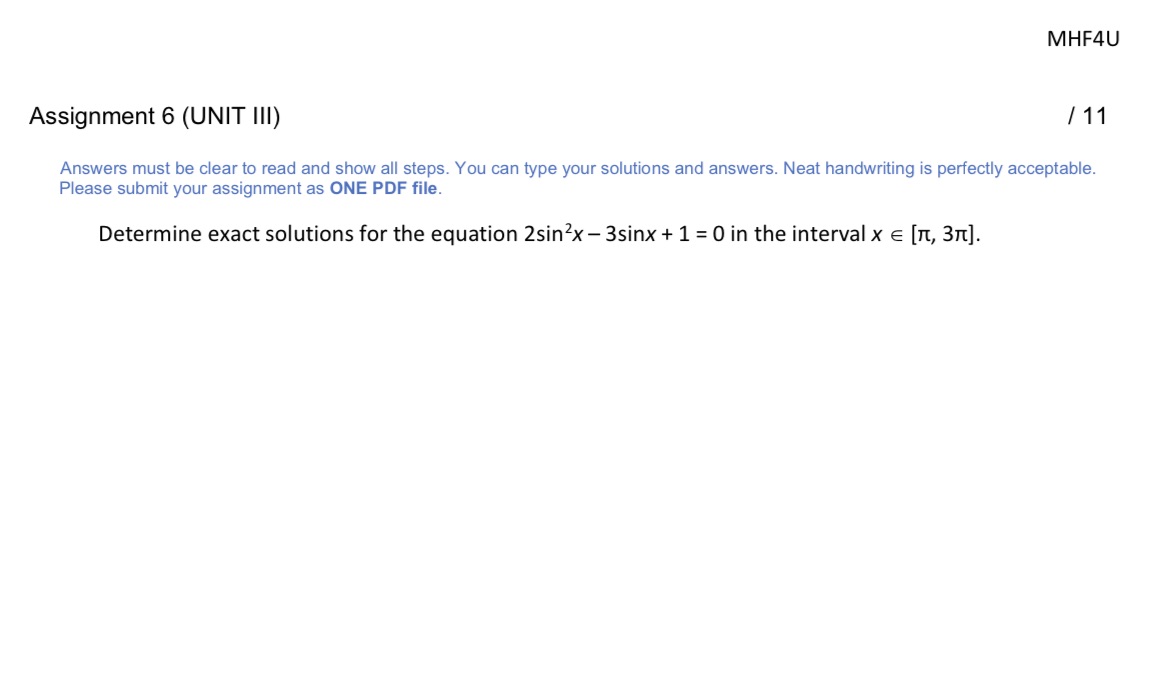 Please solve it using trigonometric identities