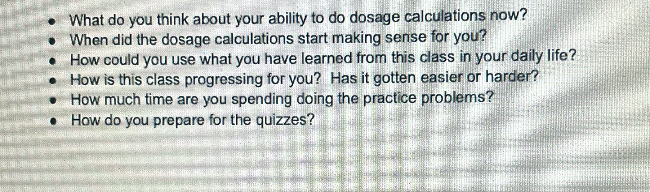 . What do you think about your ability to do