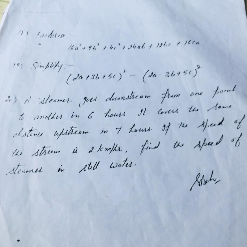 maths questions 197 Simplify : - (da + 36 + 51 )