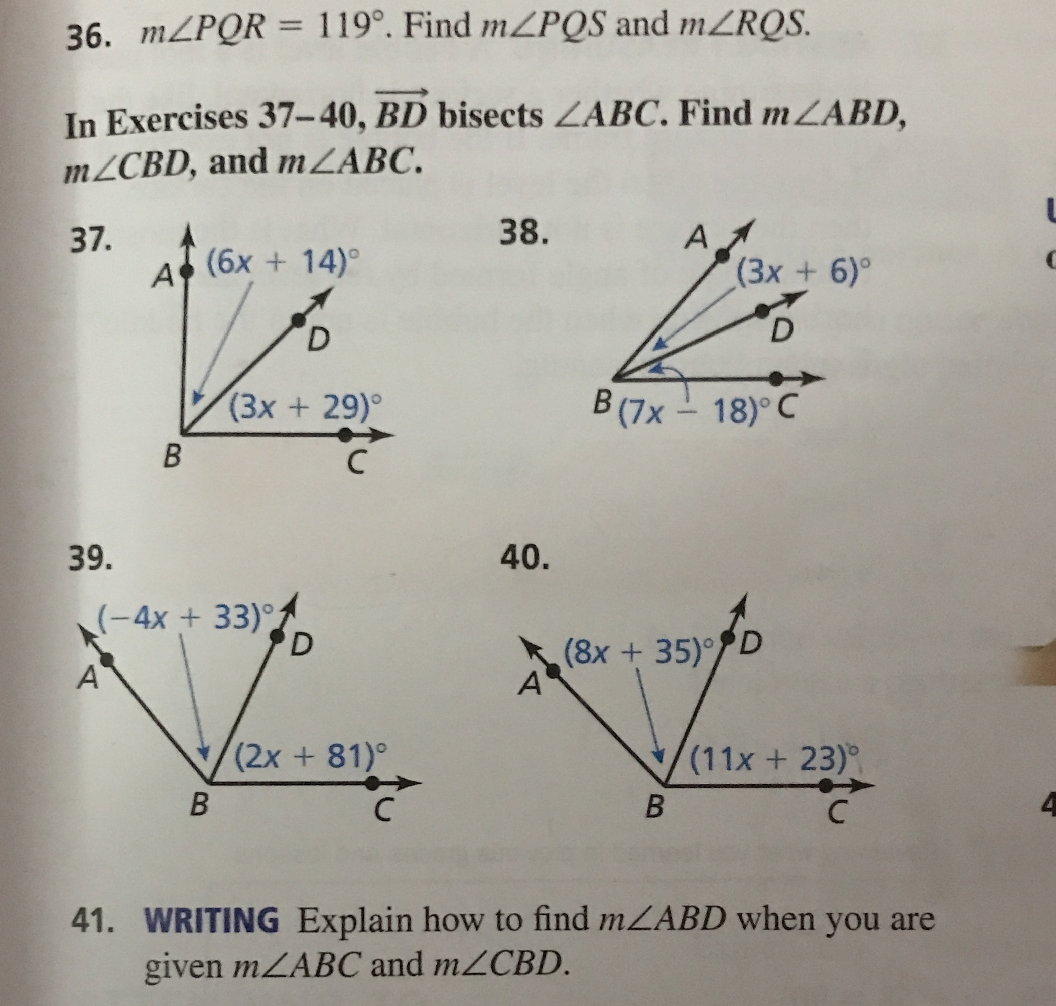 If u could please help me with question 40. 36.