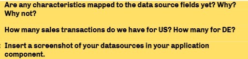 Are any characteristics mapped to the data source