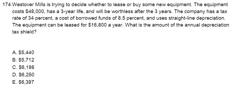 1?4.Westover Mills is trying to decide whether to