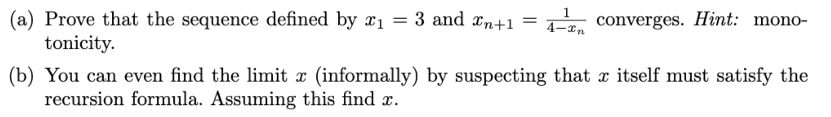 Please help me with this, thank you (a) Prove