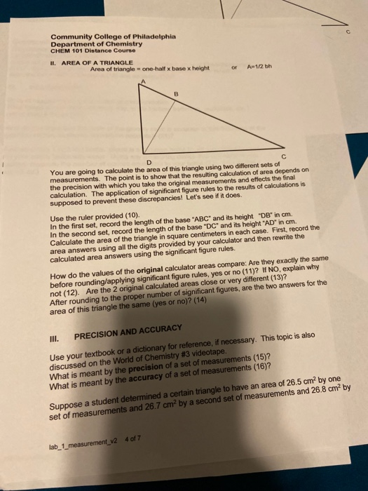 Community College of Philadelphia Department of