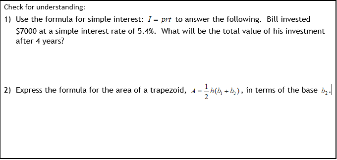 Need Help With this math problem please Check for