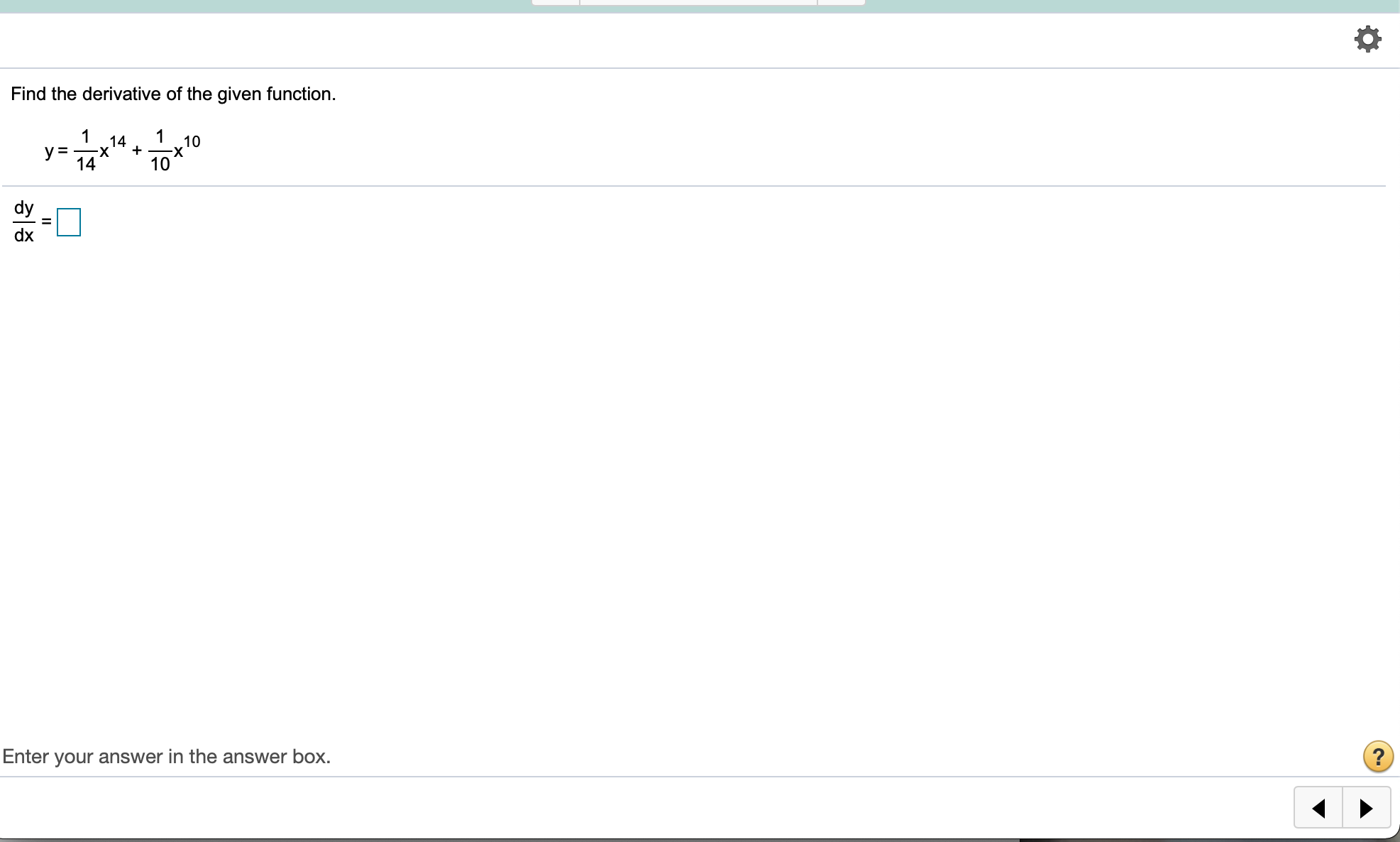 help me solve this Find the derivative of the