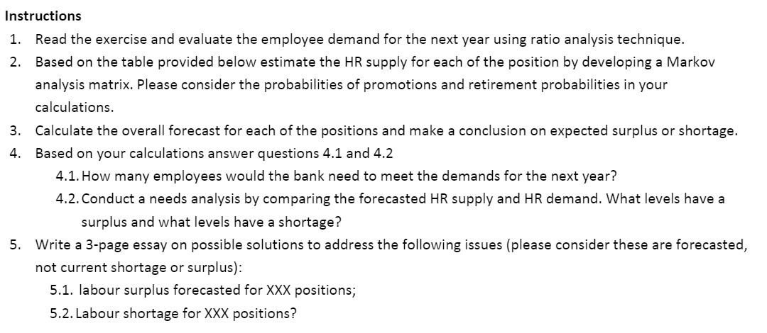 Instructions 1. Read the exercise and evaluate