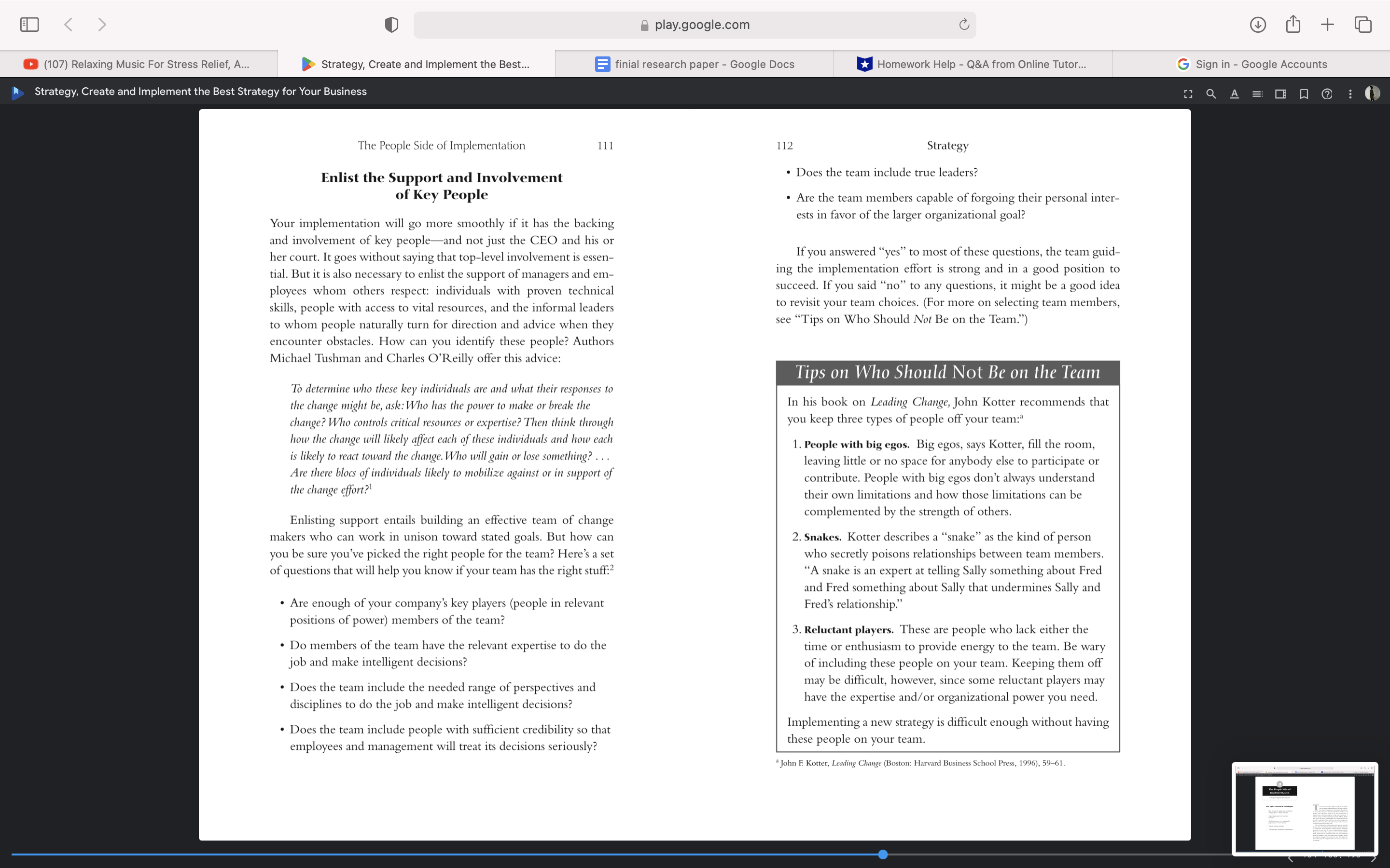Reed these three chapters. Chapter 1, 8, and 9.