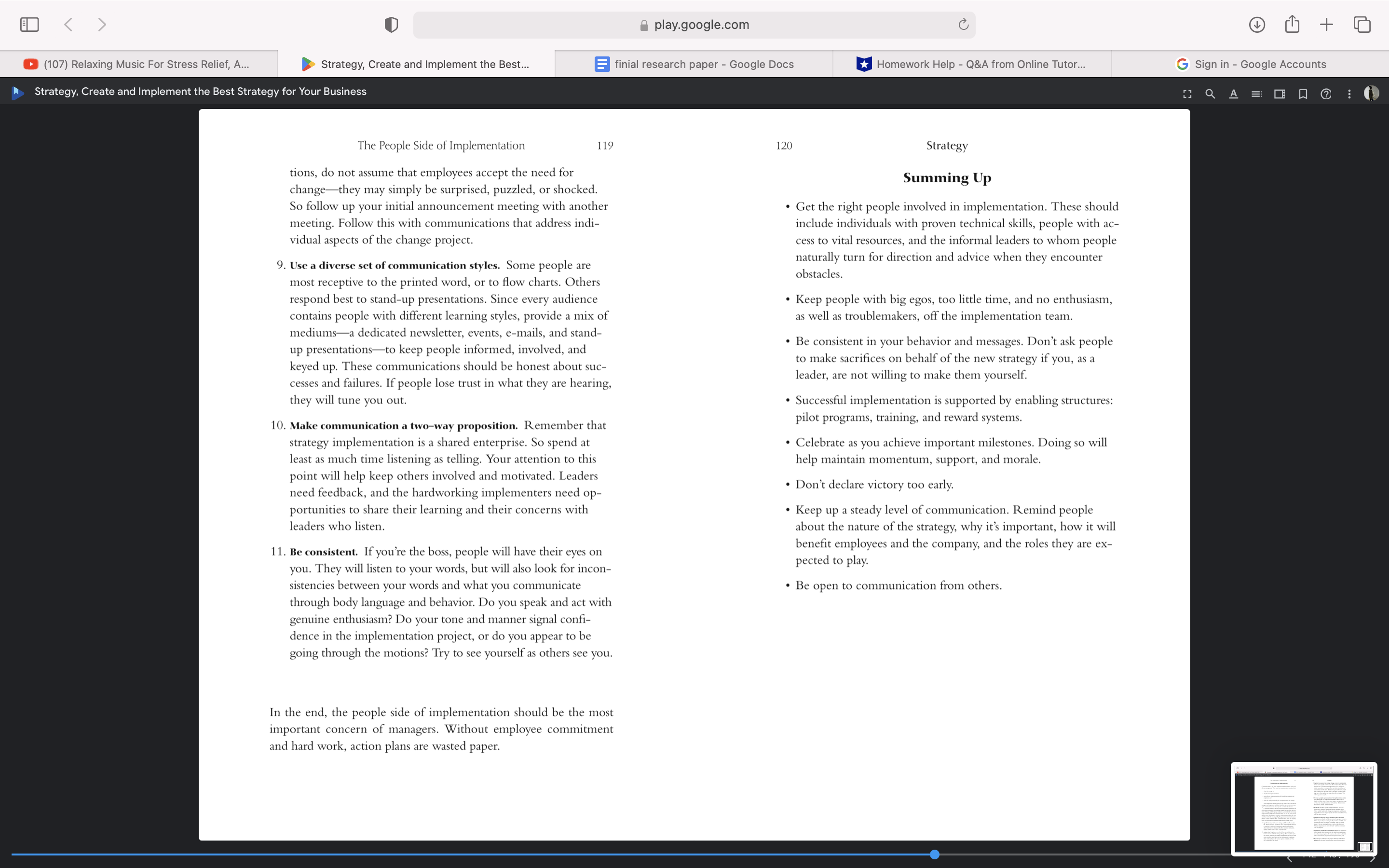 Reed these three chapters. Chapter 1, 8, and 9.