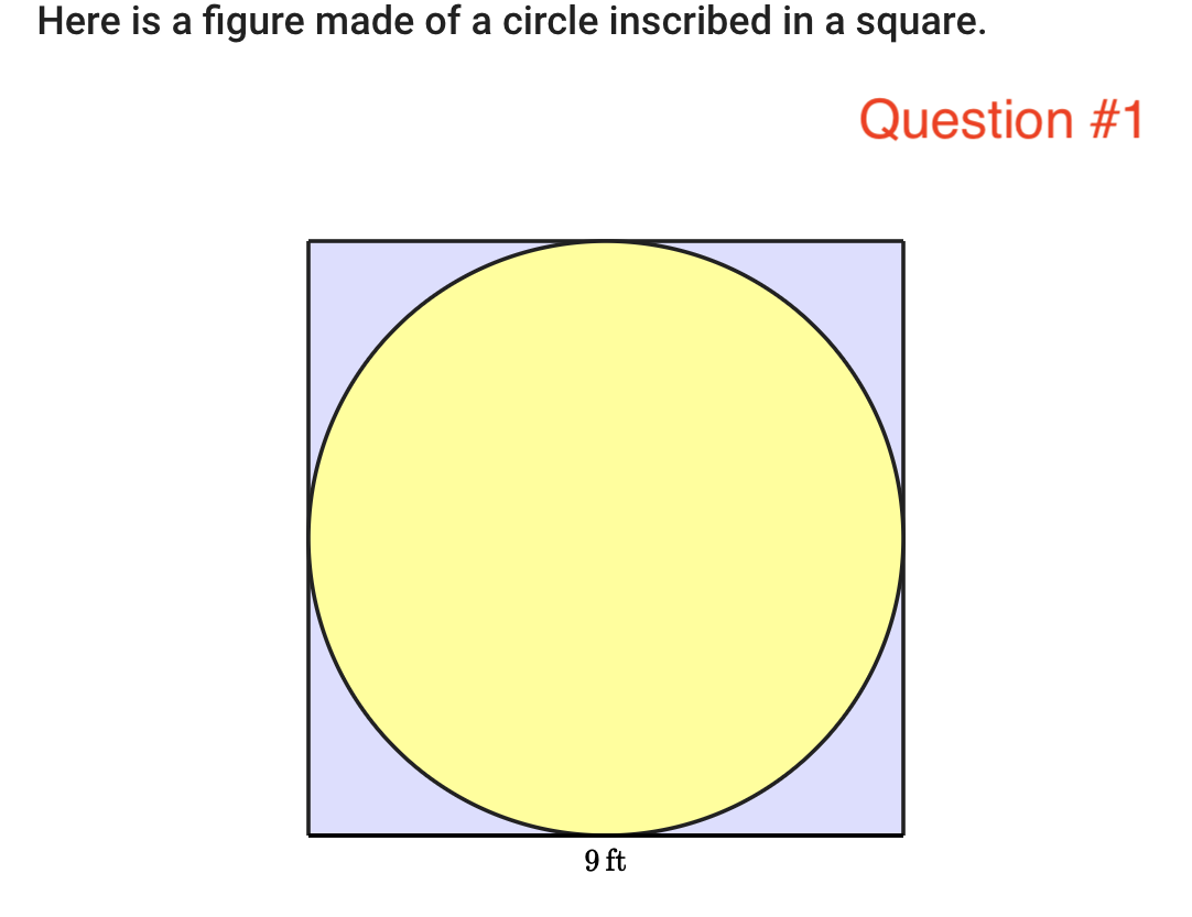 Help Please! Here is a figure made of a circle