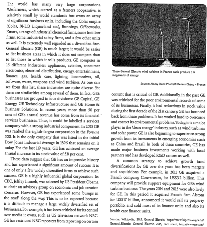 Study the case study and comment on the following