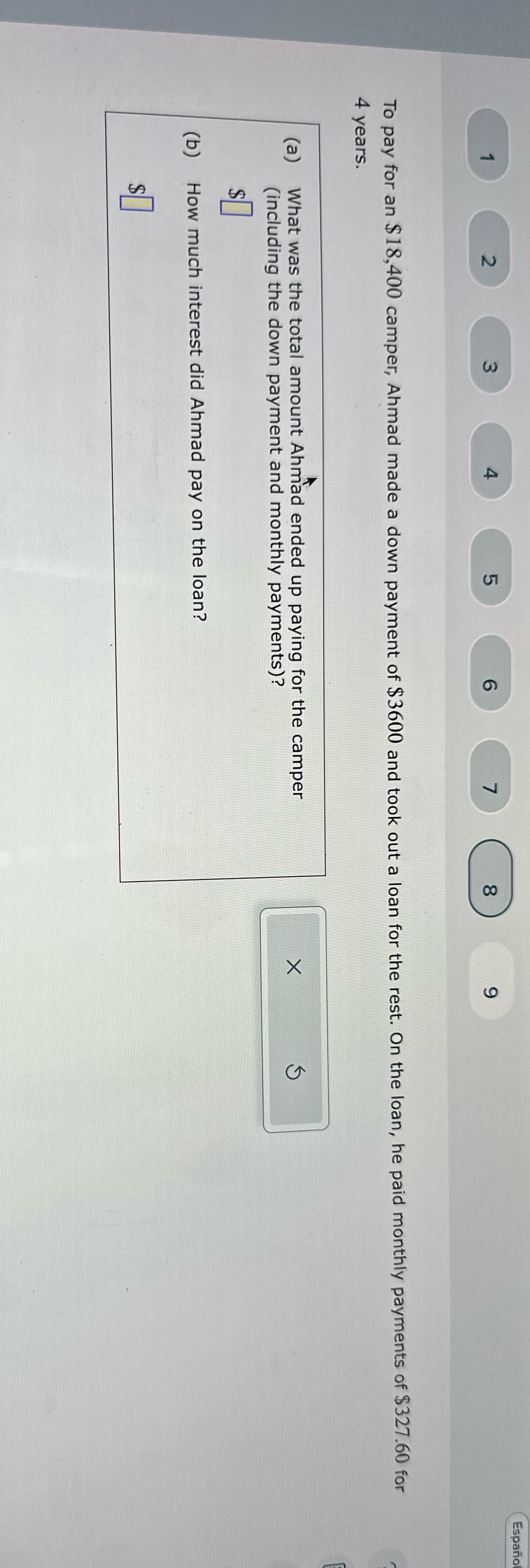 Finance practice 3 Espanol N LO To pay for an