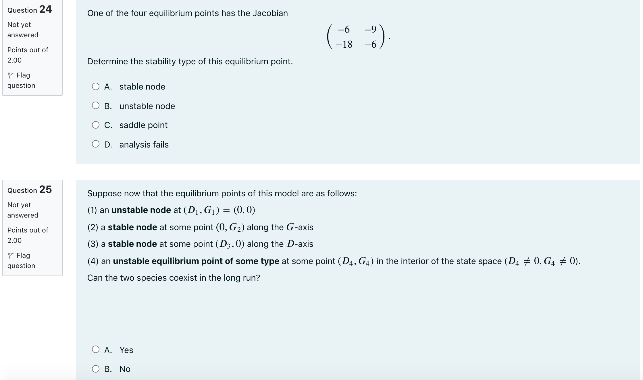 Answer the following questions: Let D be the size