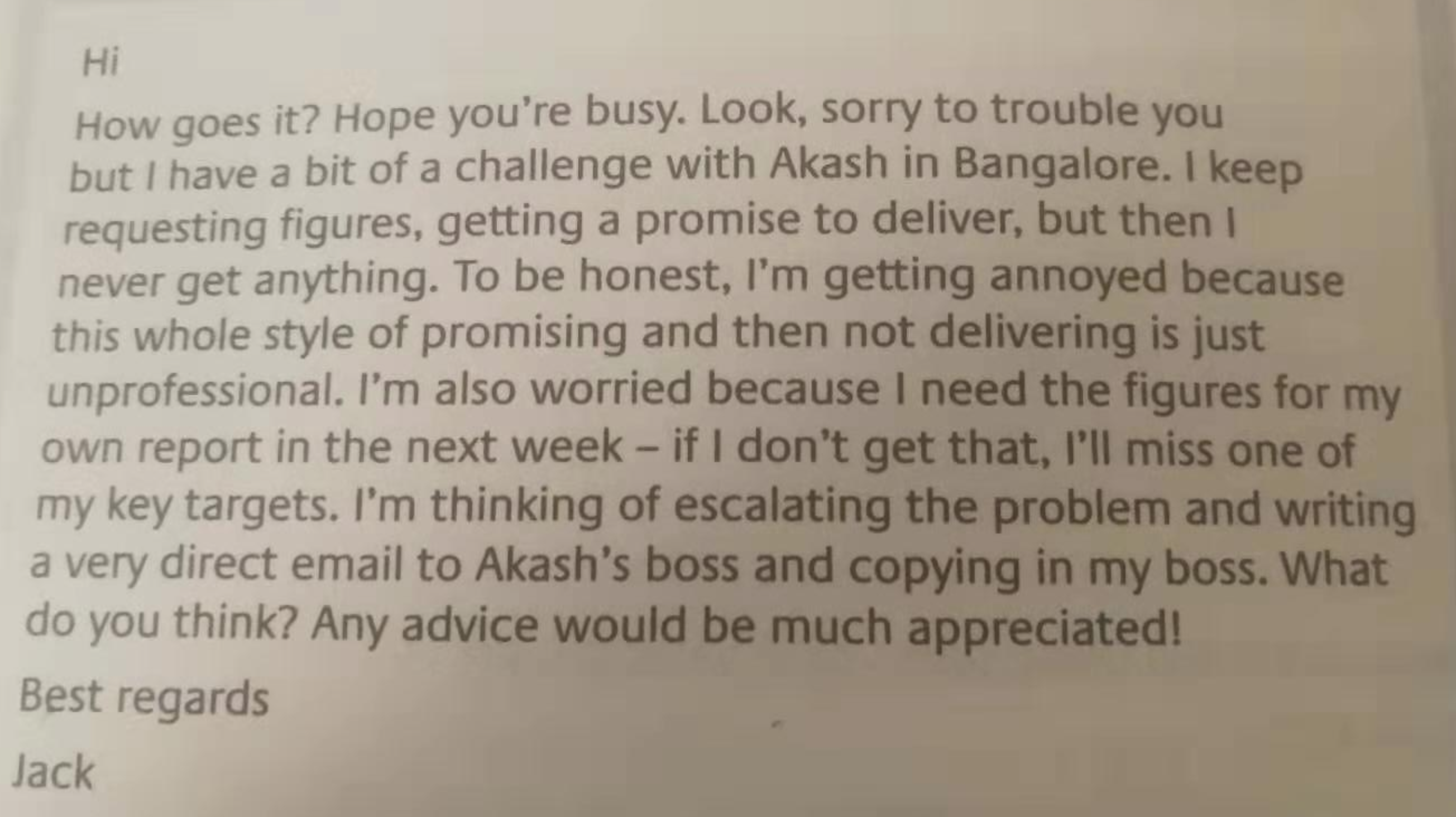 Read through the mini case study and the emails,