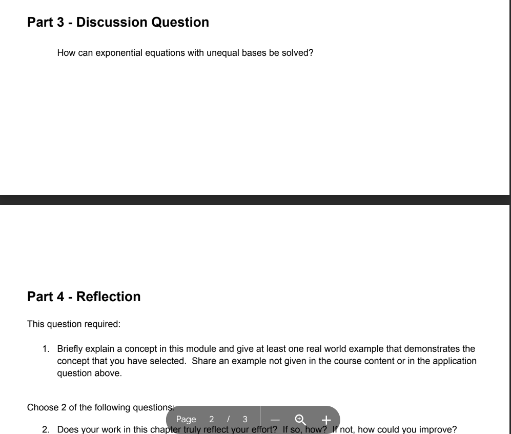 Algebra 2 Module 7 DBA 40 points Be sure to show