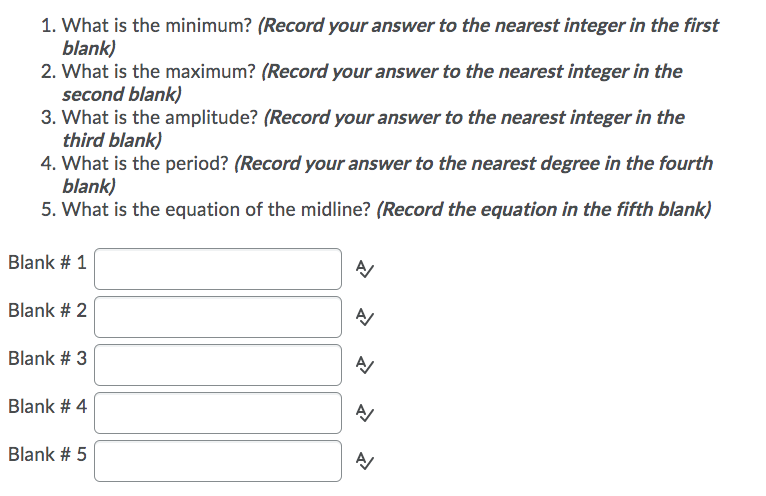 Question 1 [5 points) Given the following graph,