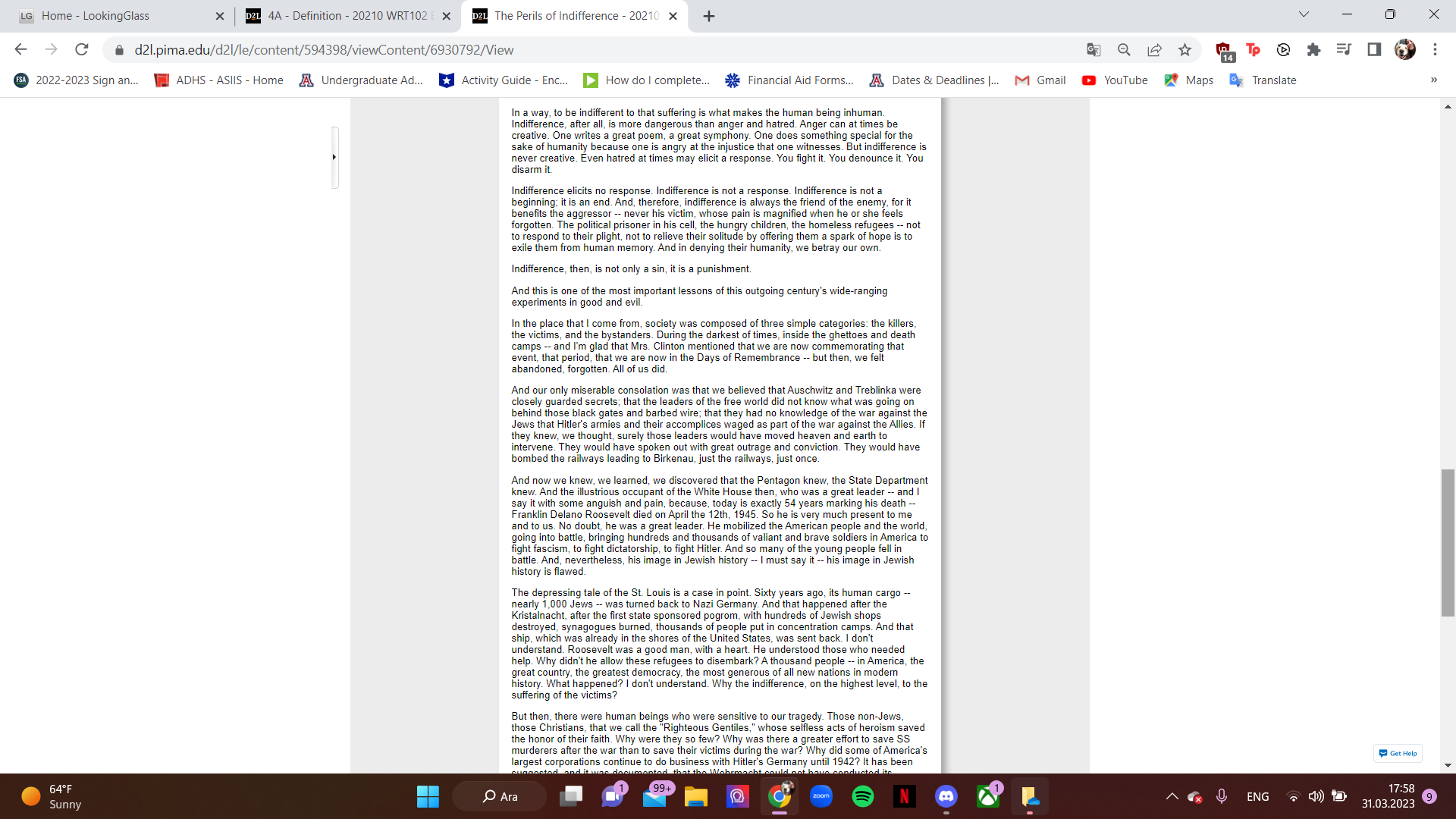 Can somebody help me with this discussion,