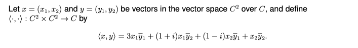 Let r = ($1, 12) and y = (y1, y2) be vectors in