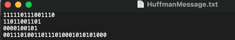 Objectives - Decoding a message with Huffman code
